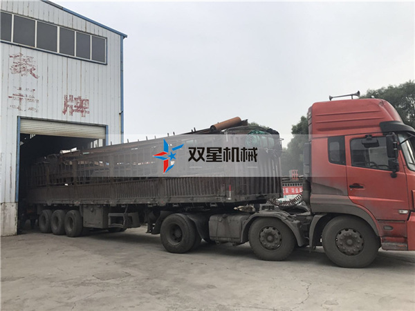 皓星廢<a href='http://m.dgrzz.com/' target='_blank'><span>金屬粉碎機</span></a>設備生產線發貨現場